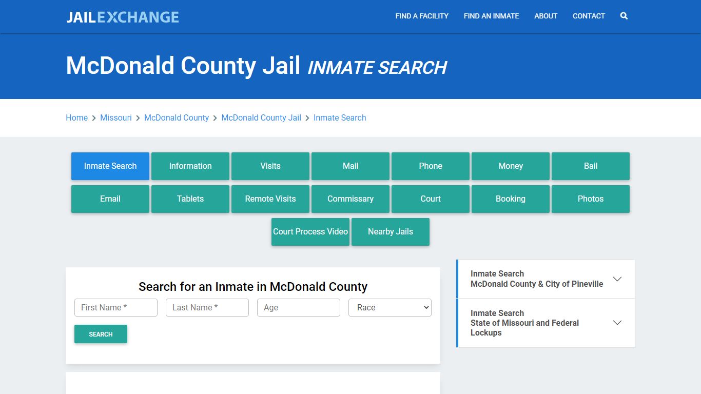 McDonald County Jail, MO Inmate Search: Roster & Mugshots