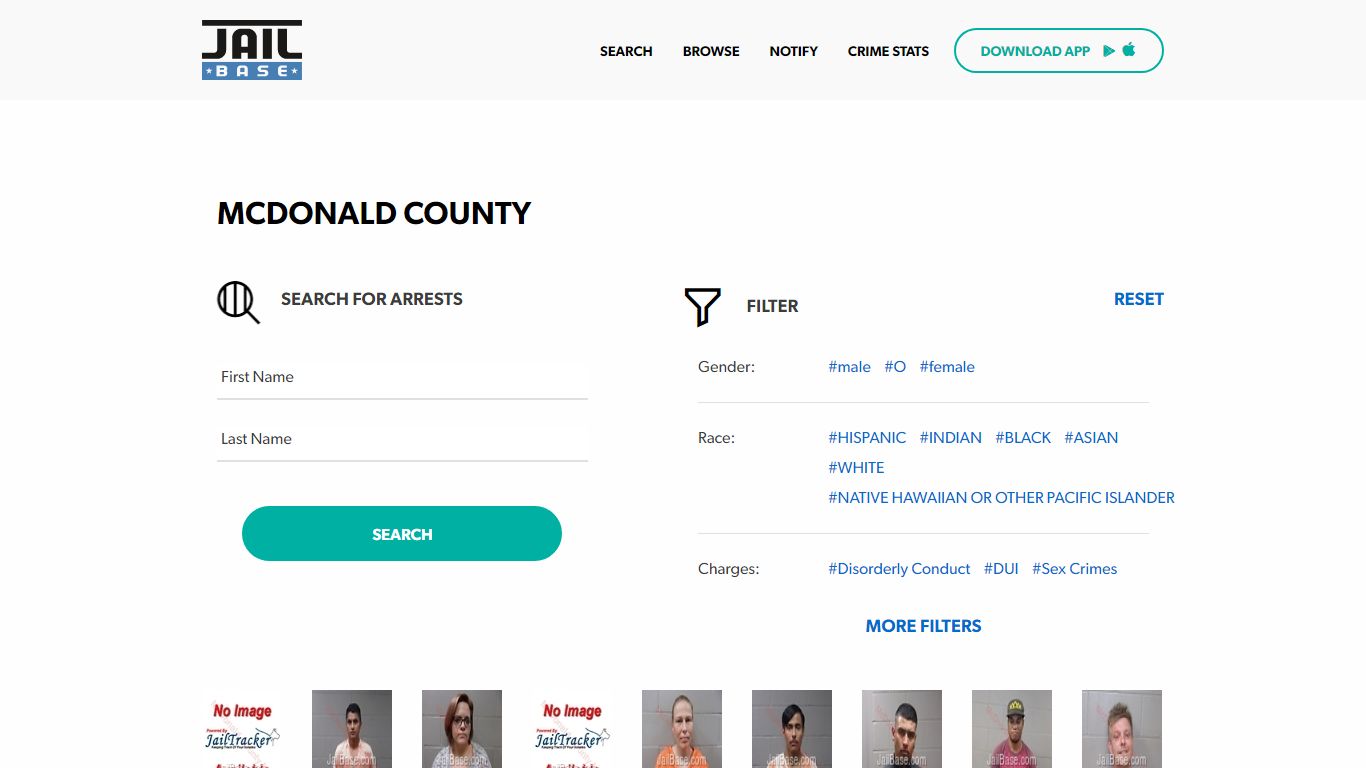 McDonald County Jail Inmate Search and Mugshots | JailBase
